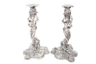 Silva Giuseppe, coppia di candelieri in argento - Speciale di Natale Silva Giuseppe, coppia di candelieri in argento - Speciale di Natale