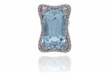 Anello con acquamarina e diamanti - Speciale di Natale Anello con acquamarina e diamanti - Speciale di Natale