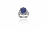 Anello con zaffiro e diamanti - Speciale di Natale