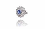 Anello con zaffiro e diamanti - Speciale di Natale Anello con zaffiro e diamanti - Speciale di Natale