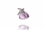 Ciondolo con kunzite e diamanti - Speciale di Natale