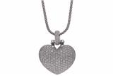 Collana con ciondolo a cuore con diamanti - Speciale di Natale