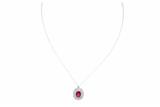 Collana e centrale con rubino e diamanti - Speciale di Natale Collana e centrale con rubino e diamanti - Speciale di Natale