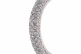 Paio di orecchini con diamanti, a cerchio, in oro bianco 750 - Speciale di Natale Paio di orecchini con diamanti, a cerchio, in oro bianco 750 - Speciale di Natale