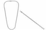 Parure collana e bracciale con diamanti - Speciale di Natale