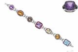 Valente Carioca, bracciale anello con diamanti, quarzi, ametiste, topazio azzurro, zaffiri e pietre - Speciale di Natale Valente Carioca, bracciale anello con diamanti, quarzi, ametiste, topazio azzurro, zaffiri e pietre - Speciale di Natale