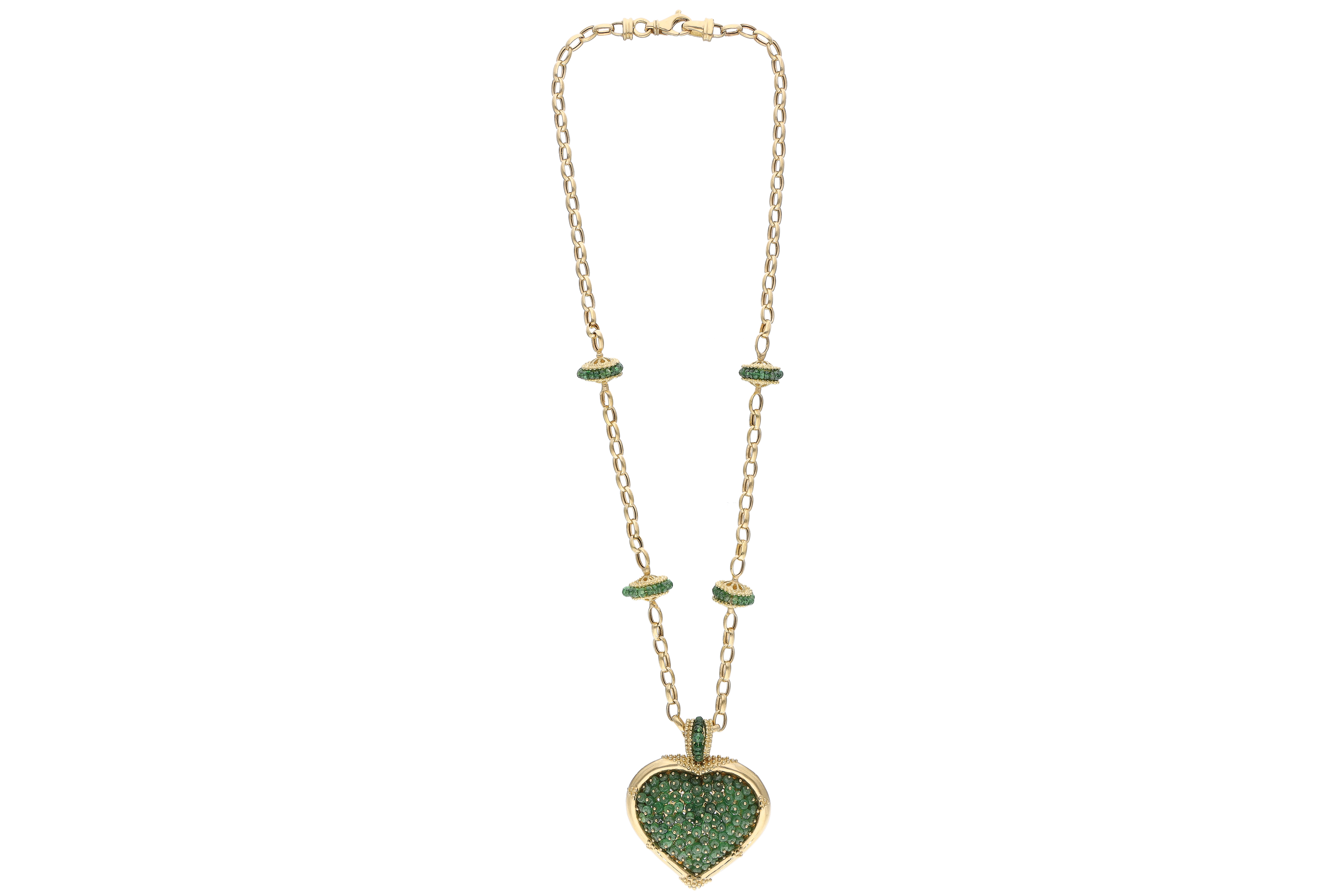 Collana e pendente con pietre naturali - Asta di San Valentino