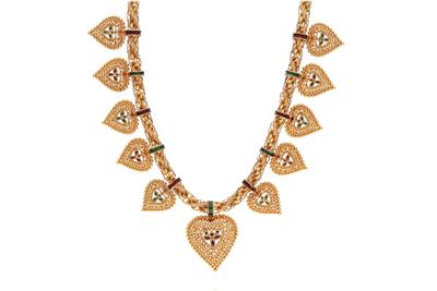 Collana con smalti