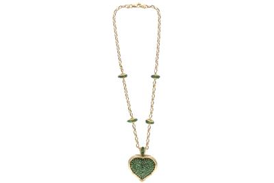 Collana e pendente con pietre naturali - Asta di San Valentino Collana e pendente con pietre naturali - Asta di San Valentino