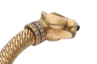 Cartier Panthere, bracciale con zaffiri, diamanti ed onice - Asta Grandi Firme Cartier Panthere, bracciale con zaffiri, diamanti ed onice - Asta Grandi Firme