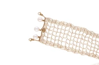 Celin, bracciale con lavorazione a tessuto e perle - Asta Grandi Firme Celin, bracciale con lavorazione a tessuto e perle - Asta Grandi Firme