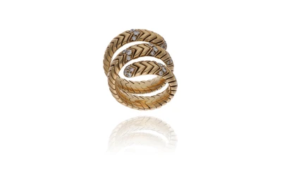 Bulgari Spiga, anello con diamanti - Asta Grandi Firme Bulgari Spiga, anello con diamanti - Asta Grandi Firme