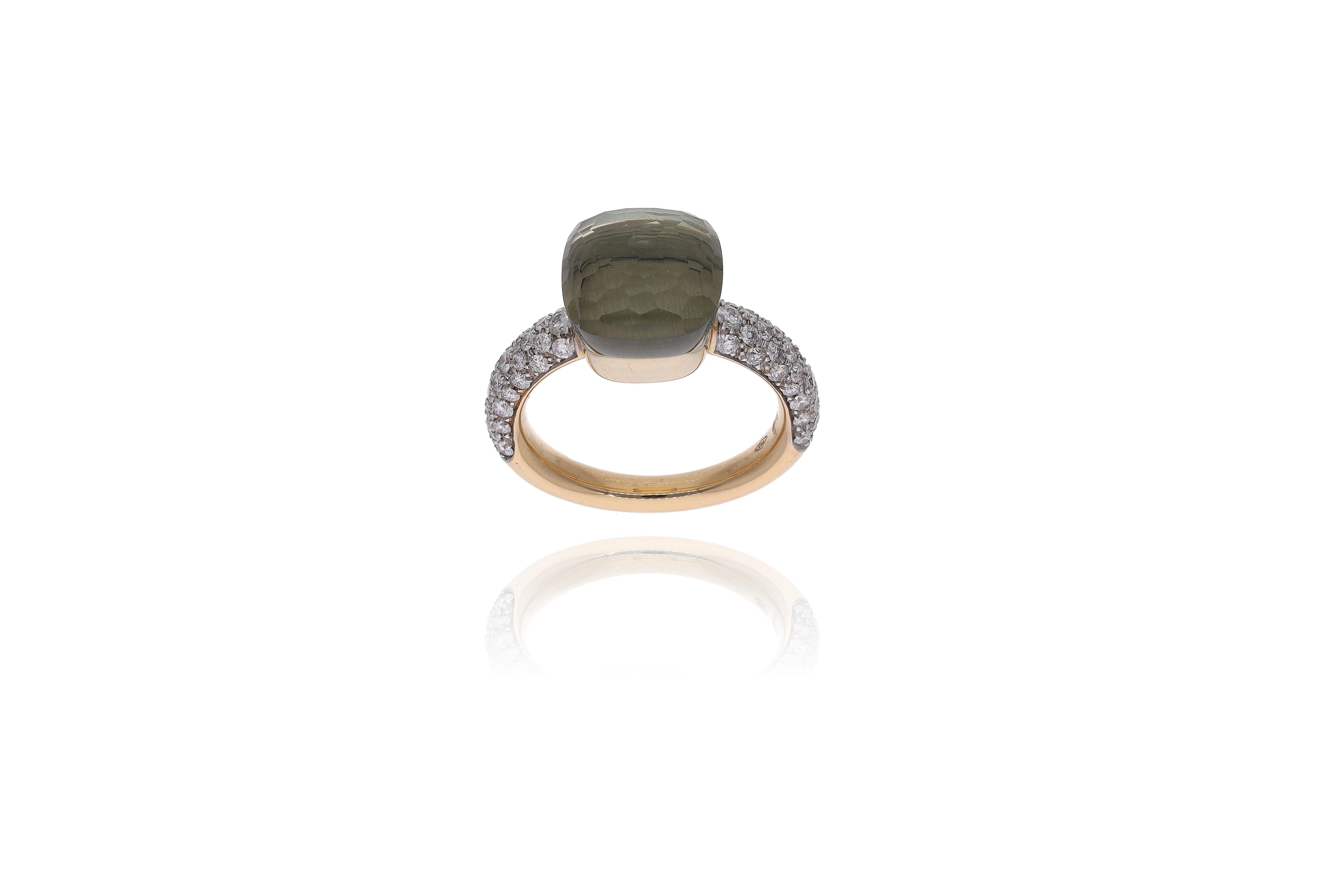 Pomellato, anello con quarzo e diamanti - Asta Grandi Firme