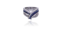 Anello con diamanti e zaffiri - Speciale Gioielli Anello con diamanti e zaffiri - Speciale Gioielli