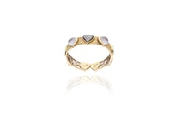 Bracciale con cristalli di rocca, diamanti e smalto - Speciale Gioielli