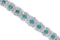 Bracciale con diamanti e smeraldi - Speciale Gioielli Bracciale con diamanti e smeraldi - Speciale Gioielli