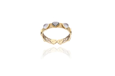Bracciale con cristalli di rocca, diamanti e smalto - Speciale Gioielli
