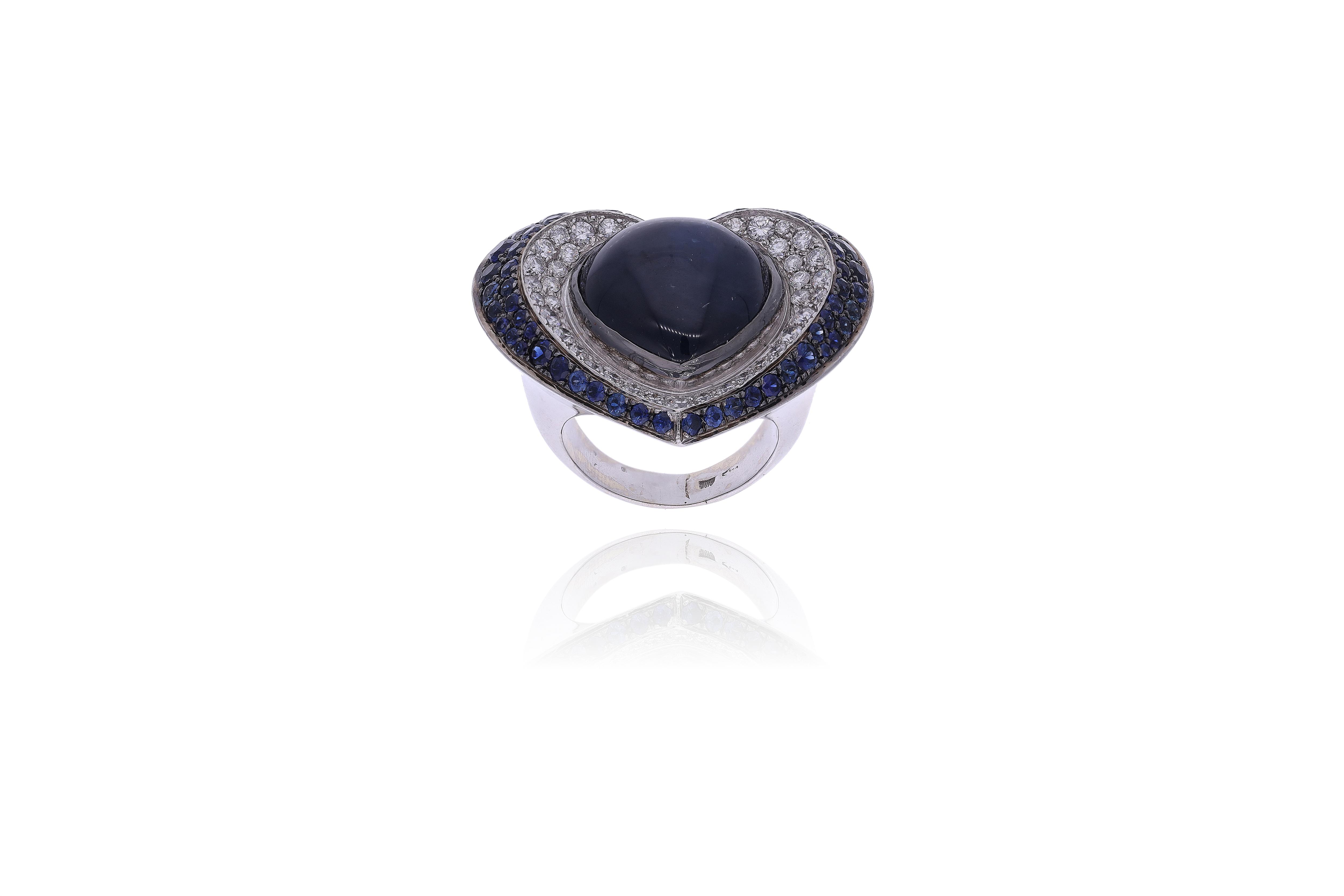 Anello con zaffiri e diamanti - Speciale Gioielli