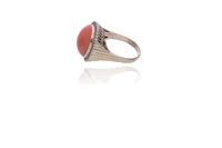 Anello con diamanti e corallo - Asta Tesori d'Autunno