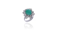 Anello con smeraldo e diamanti - Asta Tesori d'Autunno