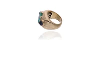 Anello con smeraldo e zaffiri - Asta Tesori d'Autunno Anello con smeraldo e zaffiri - Asta Tesori d'Autunno