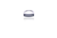 Anello con zaffiri e diamanti - Asta Tesori d'Autunno Anello con zaffiri e diamanti - Asta Tesori d'Autunno