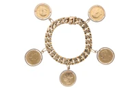 Bracciale con Cinque Sterline - Asta Tesori d'Autunno Bracciale con Cinque Sterline - Asta Tesori d'Autunno