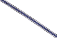 Bracciale con diamanti e zaffiri - Asta Tesori d'Autunno Bracciale con diamanti e zaffiri - Asta Tesori d'Autunno