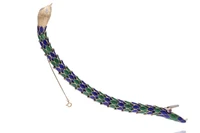 Bracciale con smalti, diamanti e rubino - Asta Tesori d'Autunno Bracciale con smalti, diamanti e rubino - Asta Tesori d'Autunno