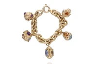 Bracciale con topazi azzurri, ametiste, quarzi gialli e pietra - Asta Tesori d'Autunno Bracciale con topazi azzurri, ametiste, quarzi gialli e pietra - Asta Tesori d'Autunno