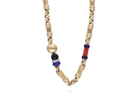 Cesari, collana con diamanti, lapislazzuli, corallo e pietra - Asta Tesori d'Autunno Cesari, collana con diamanti, lapislazzuli, corallo e pietra - Asta Tesori d'Autunno