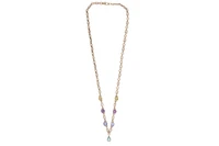 Collana con smeraldo, zaffiri, zaffiri rosa e zaffiri gialli - Asta Tesori d'Autunno Collana con smeraldo, zaffiri, zaffiri rosa e zaffiri gialli - Asta Tesori d'Autunno