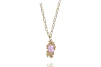 Collana e ciondolo con kunzite - Asta Tesori d'Autunno Collana e ciondolo con kunzite - Asta Tesori d'Autunno
