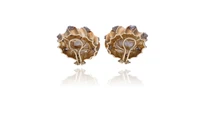 Orecchini con diamanti e perle coltivate - Asta Tesori d'Autunno Orecchini con diamanti e perle coltivate - Asta Tesori d'Autunno