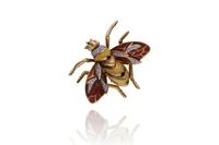 Spilla a forma di insetto con smalti e diamanti - Asta Tesori d'Autunno Spilla a forma di insetto con smalti e diamanti - Asta Tesori d'Autunno