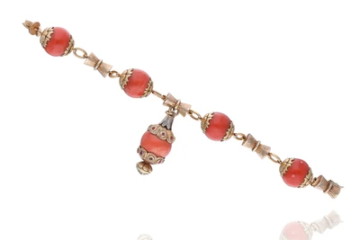 Bracciale con coralli e pietre - Asta Tesori d'Autunno Bracciale con coralli e pietre - Asta Tesori d'Autunno