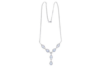 Collana con acquemarine e diamanti - Asta Tesori d'Autunno