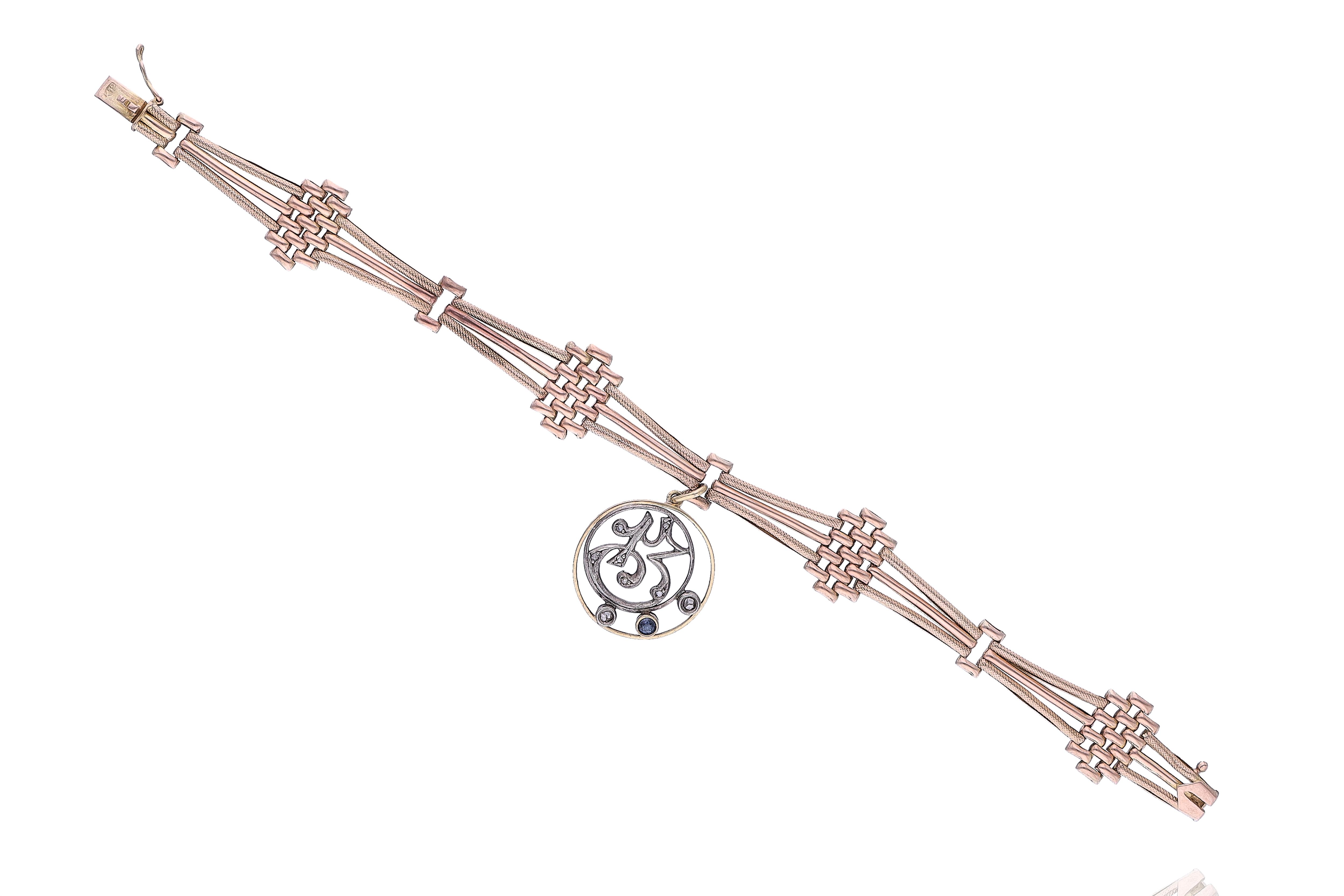 Bracciale con zaffiro e diamanti - Asta Tesori d'Autunno