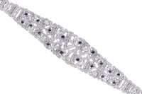 Bracciale con diamanti e zaffiri - Asta Speciale Gioielli