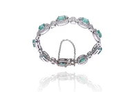 Bracciale con smeraldi e diamanti - Asta Speciale Gioielli
