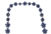 Collana con diamanti, zaffiri e smalti - Asta Speciale Gioielli