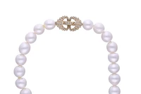 Collana di perle coltivate con diamanti - Asta Speciale Gioielli