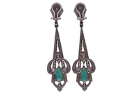 Orecchini con smeraldi e diamanti - Asta Speciale Gioielli