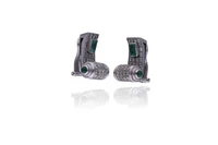 Orecchini con smeraldi e diamanti - Asta Speciale Gioielli