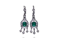 Orecchini con smeraldi e diamanti - Asta Speciale Gioielli