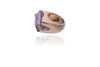 Pomellato Pin-Up, anello con ametiste e diamanti - Asta Speciale Gioielli