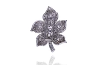 Spilla con acquamarina e diamanti - Asta Speciale Gioielli