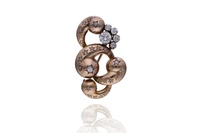 Ventrella, spilla con diamanti - Asta Speciale Gioielli