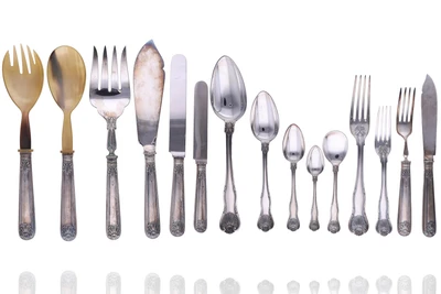 Broggi, servizio di posate in argento 800 - Asta Speciale Gioielli