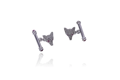 Gemelli con rubini e diamanti - Asta Speciale Gioielli